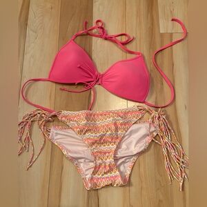 Victoria's Secret Pink and Multicolor Bikini